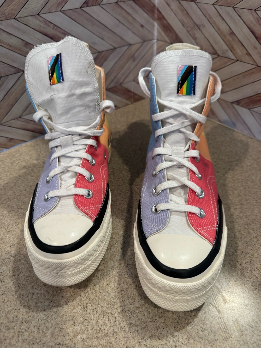 Converse Chuck 70 plus hi “pride proud to be”” mens 5.5 or ladies 7.5 A06029C - Picture 6 of 9